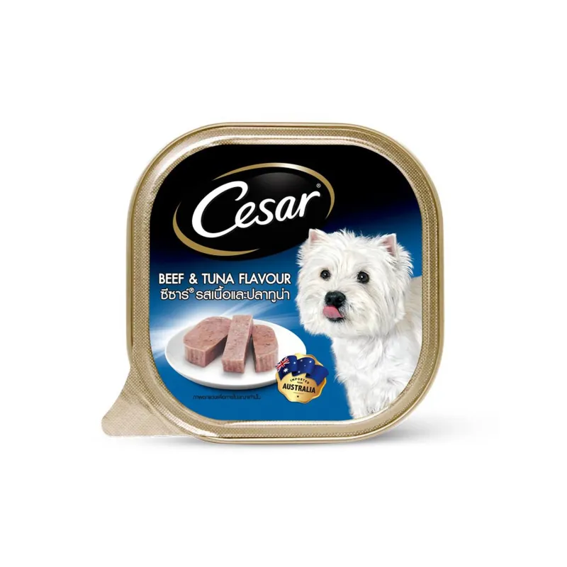 Ceaser Pouch Beef & Tuna Flavor